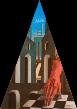 metaphysical triangle 1958 Giorgio de Chirico Metaphysical surrealism Oil Paintings